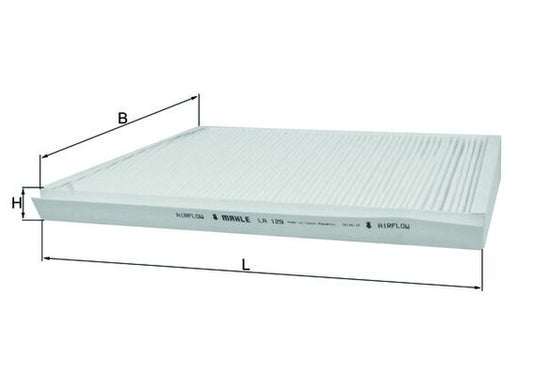 MAHLE LA 129 Filtru, aer habitaclu