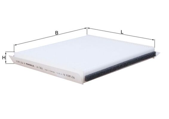 MAHLE LA 362 Filtru, aer habitaclu