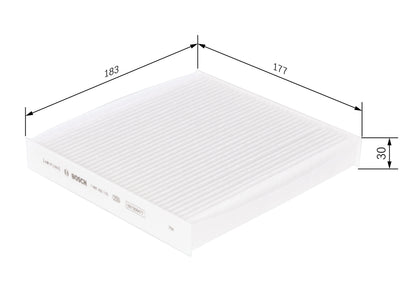 BOSCH 1 987 432 115 Filtru, aer habitaclu