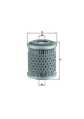 MAHLE KX 38 Filtru combustibil