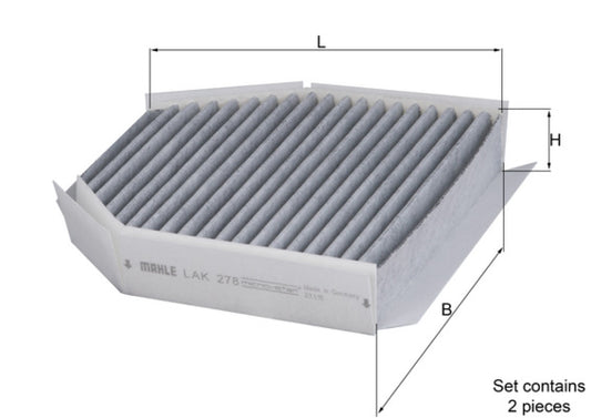 MAHLE LAK 278/S Filtru, aer habitaclu