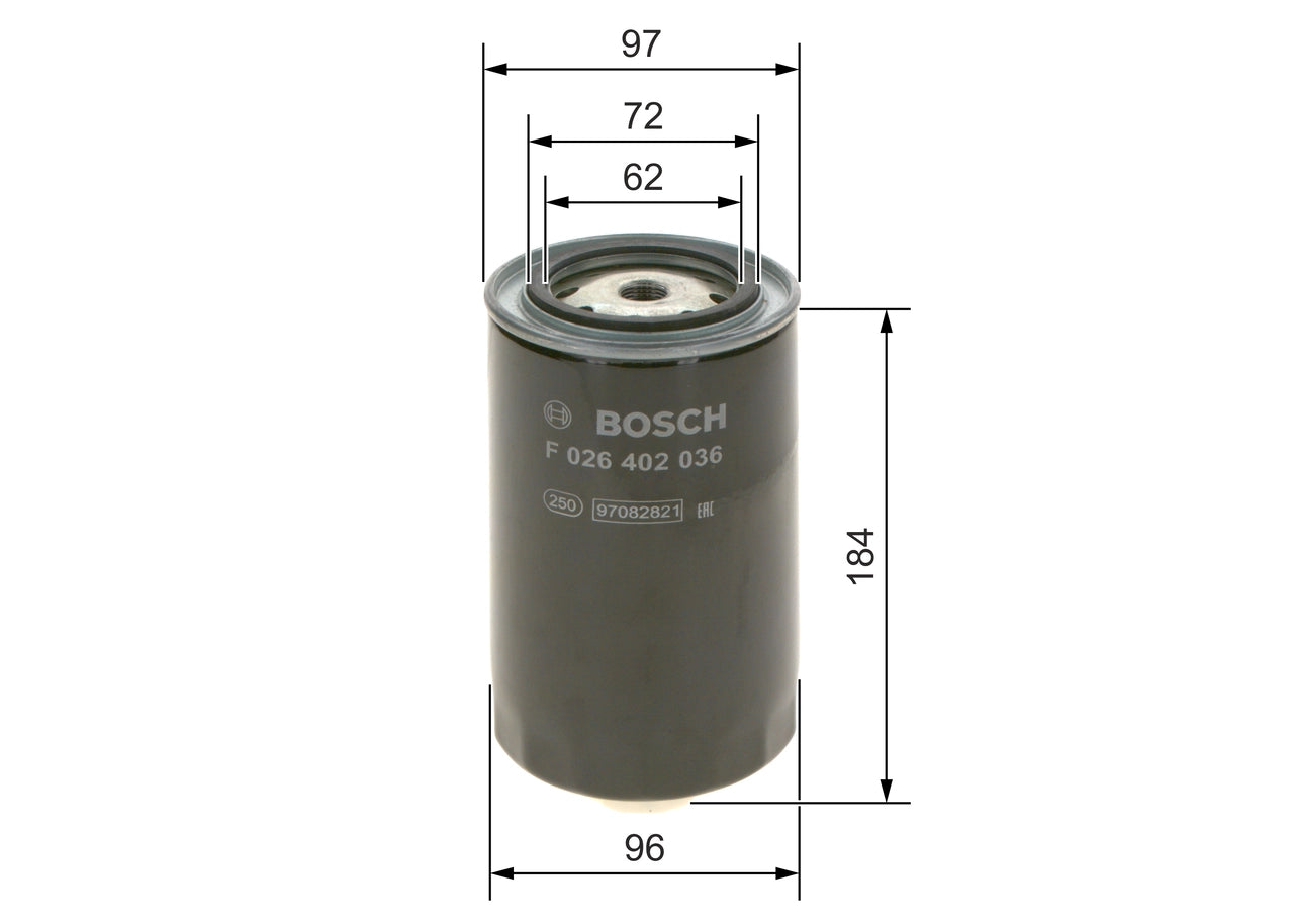 BOSCH F 026 402 036 Filtru combustibil