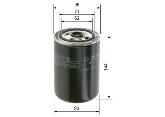 BOSCH 1 457 434 421 Filtru combustibil