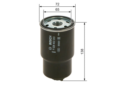 BOSCH F 026 402 203 Filtru combustibil