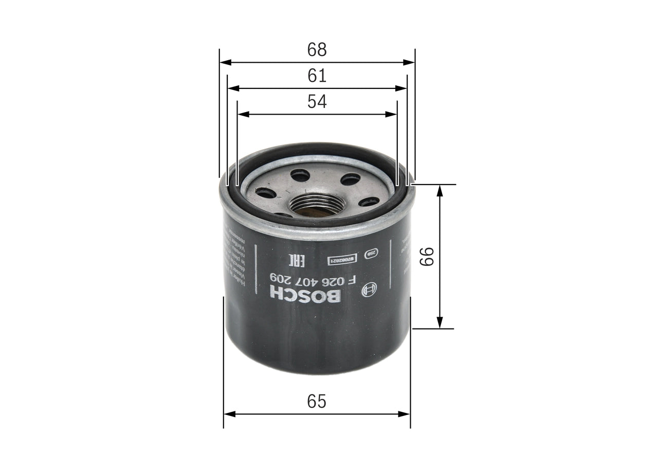 BOSCH F 026 407 209 Filtru ulei