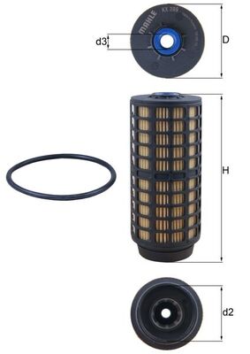MAHLE KX 399D Filtru combustibil