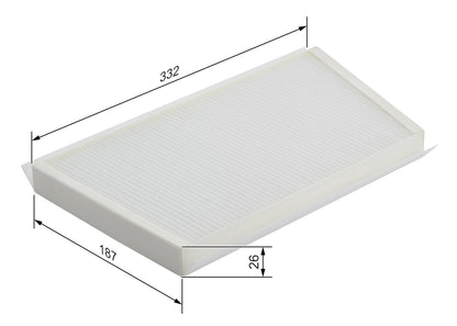 BOSCH 1 987 432 070 Filtru, aer habitaclu