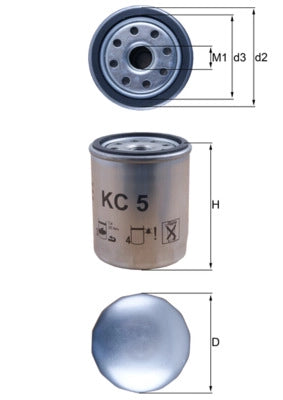 MAHLE KC 5 Filtru combustibil
