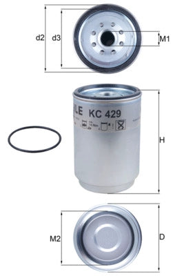 MAHLE KC 429D Filtru combustibil