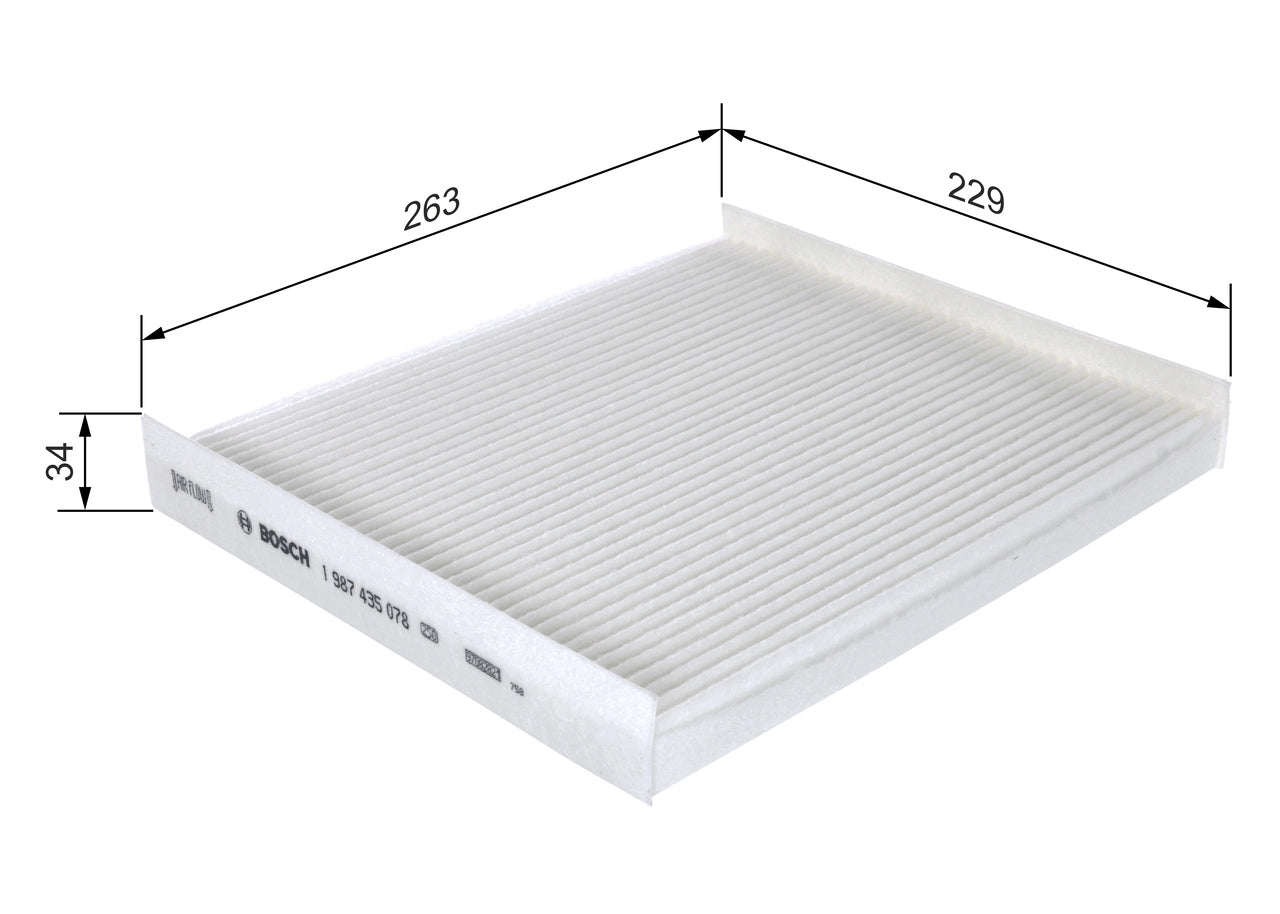 BOSCH 1 987 435 078 Filtru, aer habitaclu