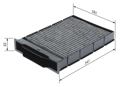 BOSCH 1 987 432 393 Filtru, aer habitaclu