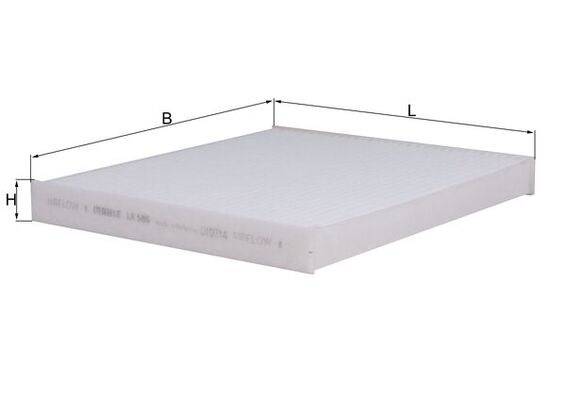 MAHLE LA 586 Filtru, aer habitaclu