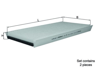 MAHLE LA 173/S Filtru, aer habitaclu