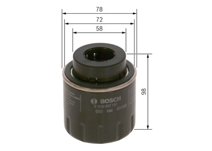 BOSCH F 026 407 181 Filtru ulei