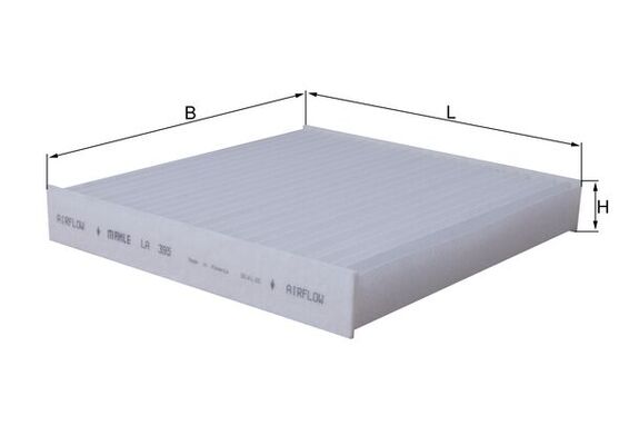 MAHLE LA 395 Filtru, aer habitaclu