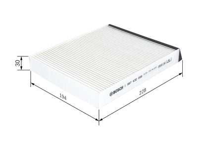 BOSCH 1 987 432 069 Filtru, aer habitaclu