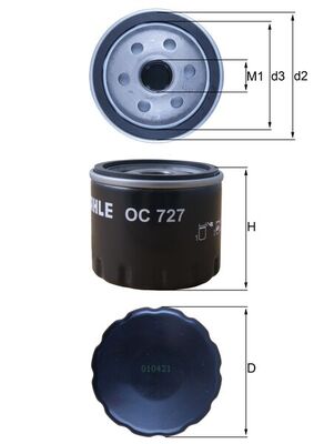 MAHLE OC 727 Filtru ulei