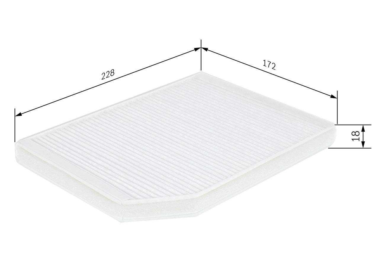 BOSCH 1 987 432 027 Filtru, aer habitaclu