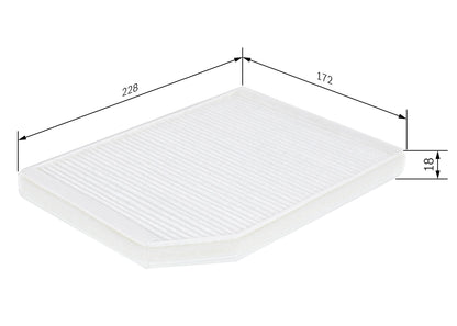 BOSCH 1 987 432 027 Filtru, aer habitaclu