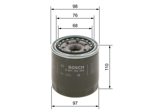 BOSCH 0 451 103 365 Filtru ulei