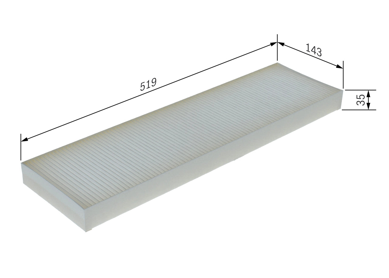 BOSCH 1 987 435 109 Filtru, aer habitaclu
