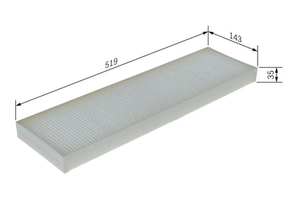 BOSCH 1 987 435 109 Filtru, aer habitaclu
