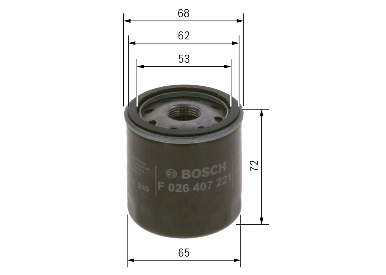 BOSCH F 026 407 221 Filtru ulei