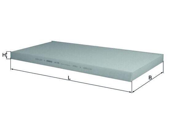 MAHLE LA 170 Filtru, aer habitaclu