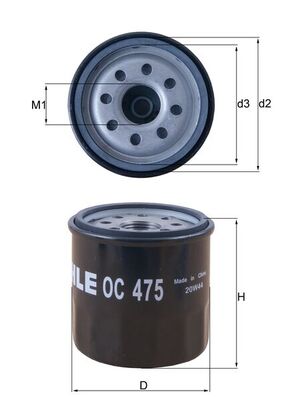 MAHLE OC 475 Filtru ulei