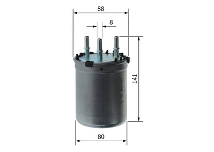 BOSCH F 026 402 834 Filtru combustibil