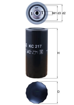 MAHLE KC 217 Filtru combustibil