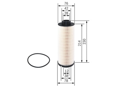 BOSCH F 026 402 029 Filtru combustibil