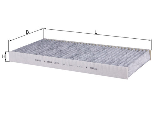 MAHLE LAK 78 Filtru, aer habitaclu