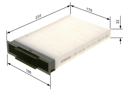 BOSCH 1 987 432 093 Filtru, aer habitaclu