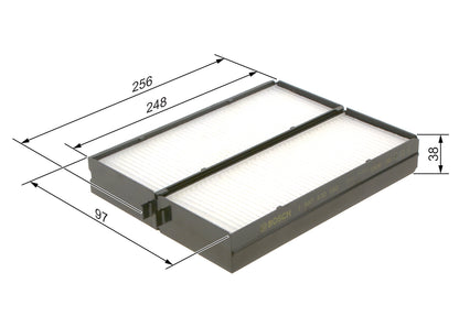 BOSCH 1 987 432 160 Filtru, aer habitaclu
