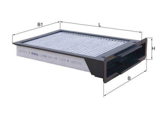 MAHLE LAK 304 Filtru, aer habitaclu