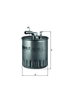 MAHLE KL 100/2 Filtru combustibil