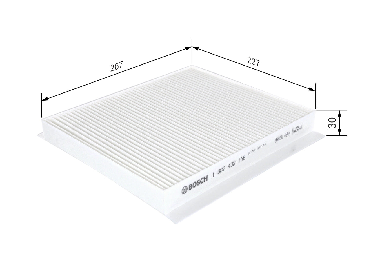 BOSCH 1 987 432 158 Filtru, aer habitaclu
