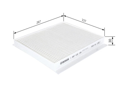 BOSCH 1 987 432 158 Filtru, aer habitaclu
