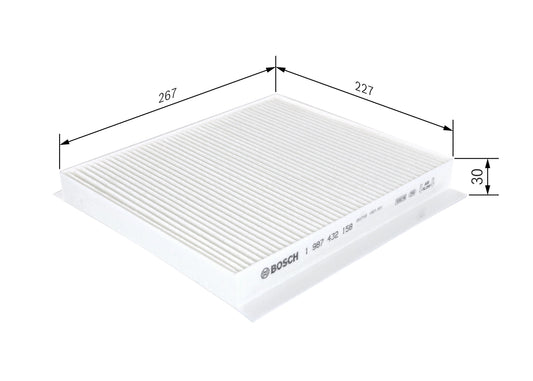 BOSCH 1 987 432 158 Filtru, aer habitaclu