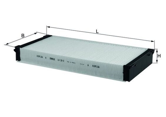 MAHLE LA 32/2 Filtru, aer habitaclu