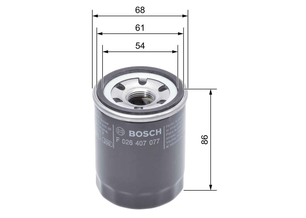 BOSCH F 026 407 077 Filtru ulei