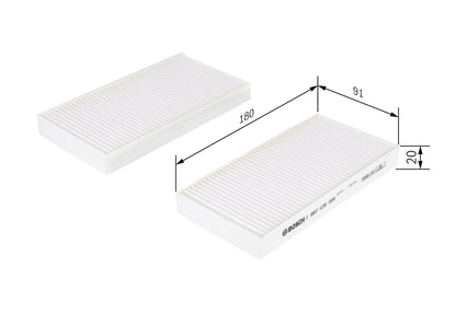 BOSCH 1 987 435 008 Filtru, aer habitaclu