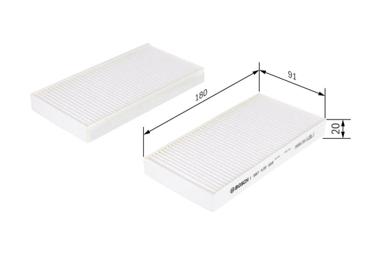 BOSCH 1 987 435 008 Filtru, aer habitaclu