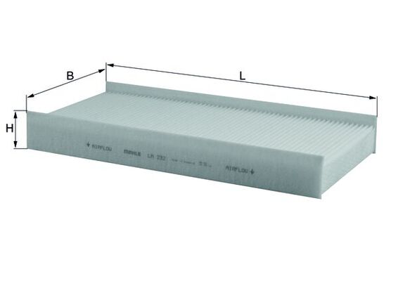 MAHLE LA 232 Filtru, aer habitaclu