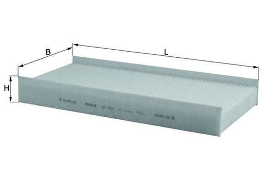 MAHLE LA 232 Filtru, aer habitaclu