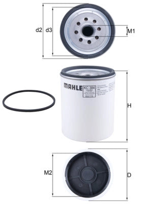 MAHLE KC 384D Filtru combustibil