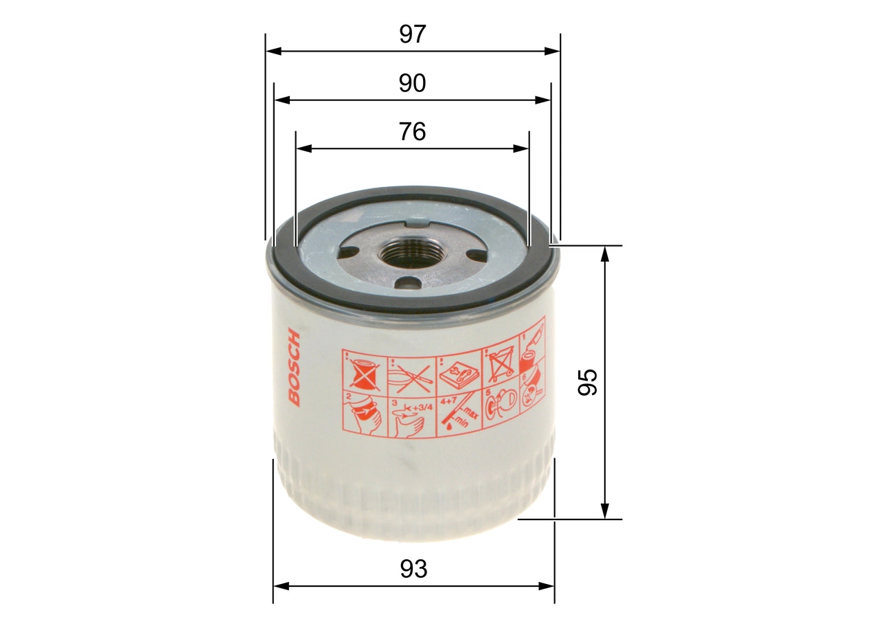 BOSCH 0 451 103 252 Filtru ulei