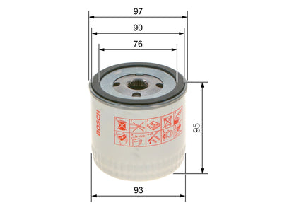 BOSCH 0 451 103 252 Filtru ulei