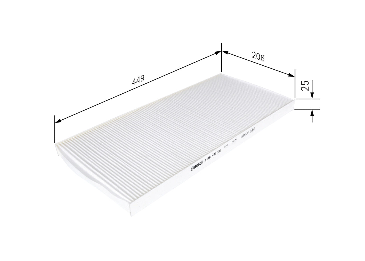 BOSCH 1 987 432 541 Filtru, aer habitaclu